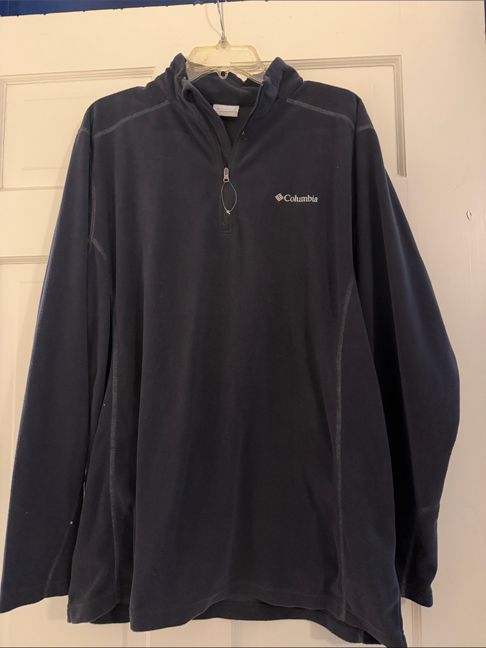 Columbia Navy Half-Zip Fleece Hoodie